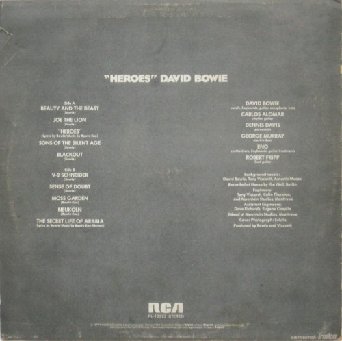 This is a thumbnail + LP 1977 Heroes RCA PL 12522 Belgium Back.jpg