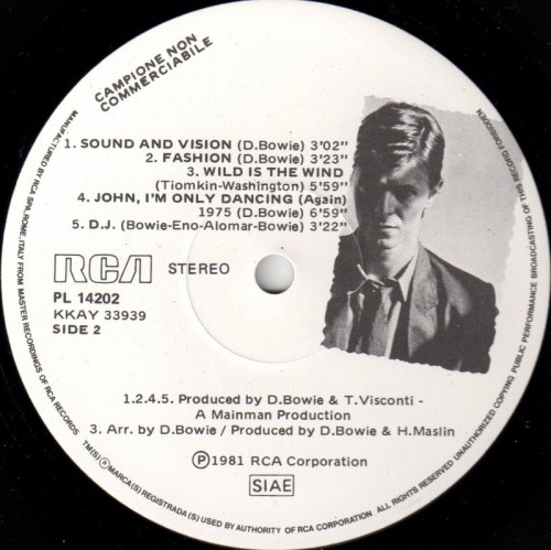 This is a thumbnail + LP 1981 Changes Two RCA PL 14202 Italy promo Label 2.jpg