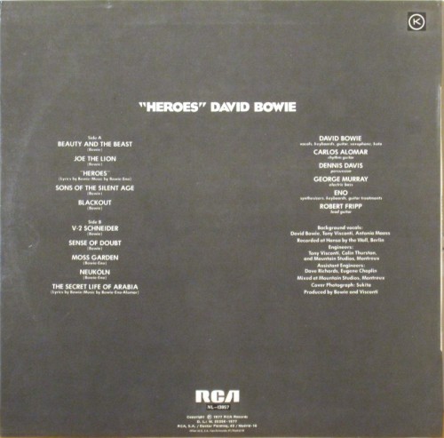 This is a thumbnail + LP 1983 Heroes RCA NL-13857 Spain Back.jpg