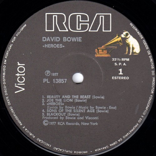 This is a thumbnail + LP 1981 Heroes RCA PL 13857 Portugal Label 1.jpg