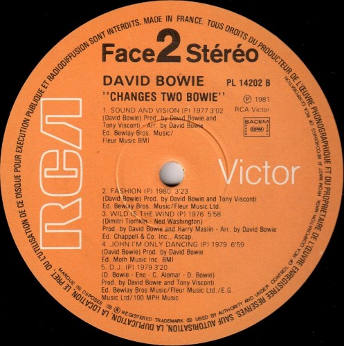 This is a thumbnail + LP Changes Two RCA 1981 PL 14202 France Label 2.JPG
